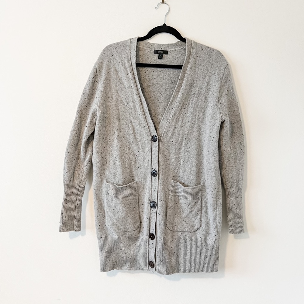 J crew donegal wool cardigan